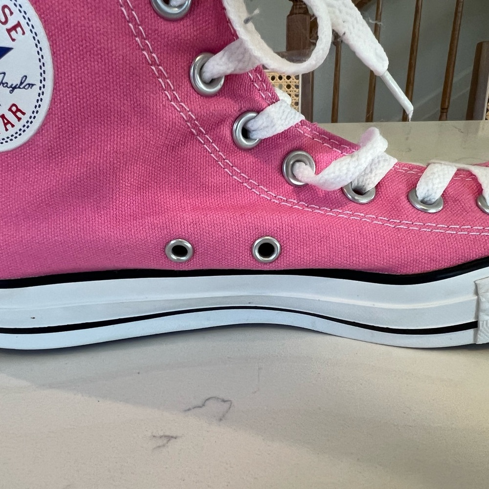Converse Pink High-Top Sneakers - Picture 6 of 8